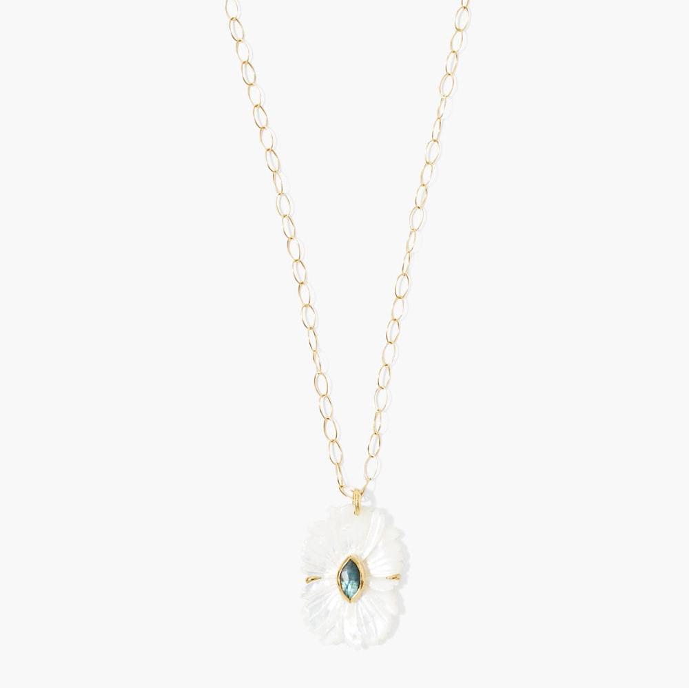 
                      
                        NKL-GPL White Mother of Pearl Magnolia Necklace
                      
                    