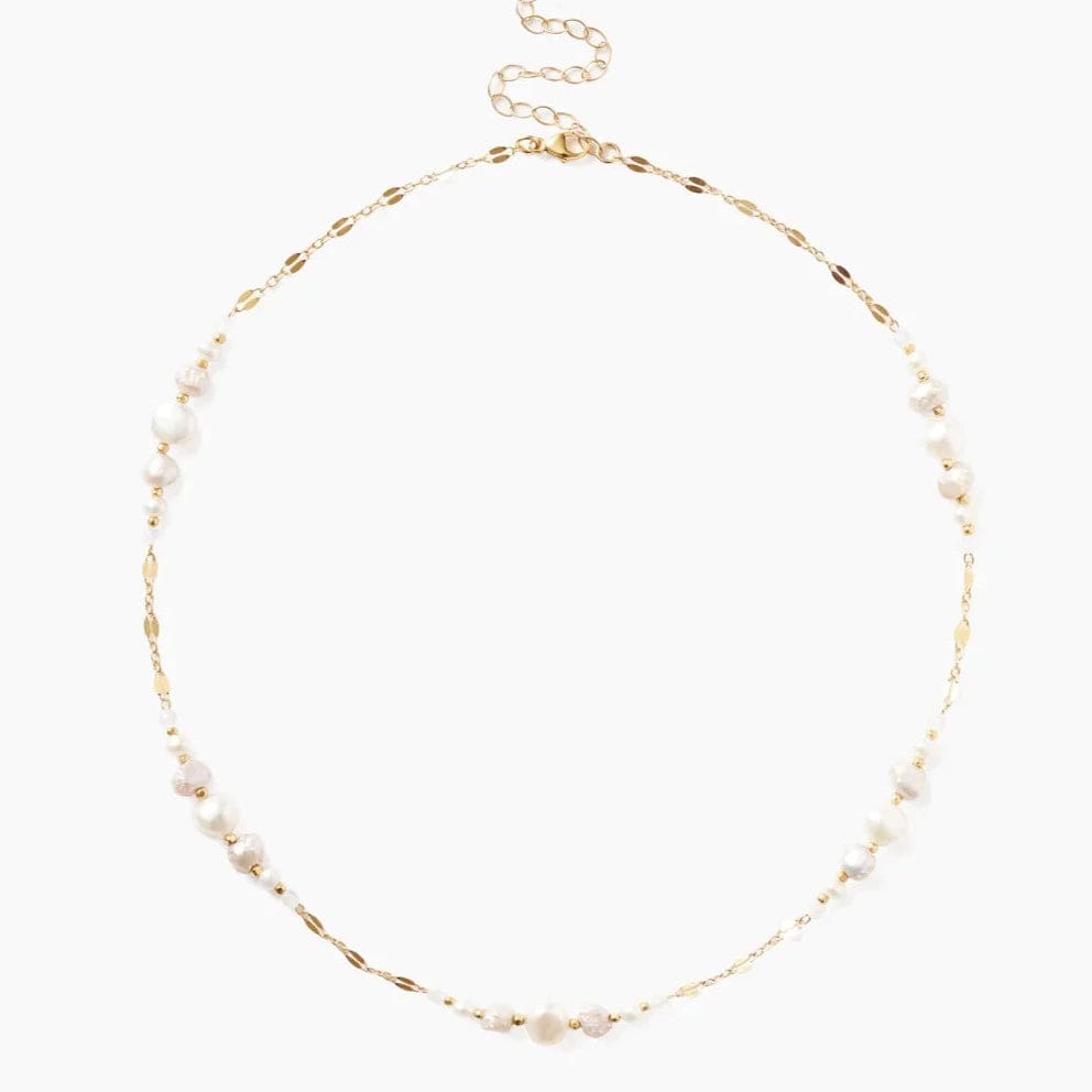 Load image into Gallery viewer, NKL-GPL White Pearl Penina Necklace
