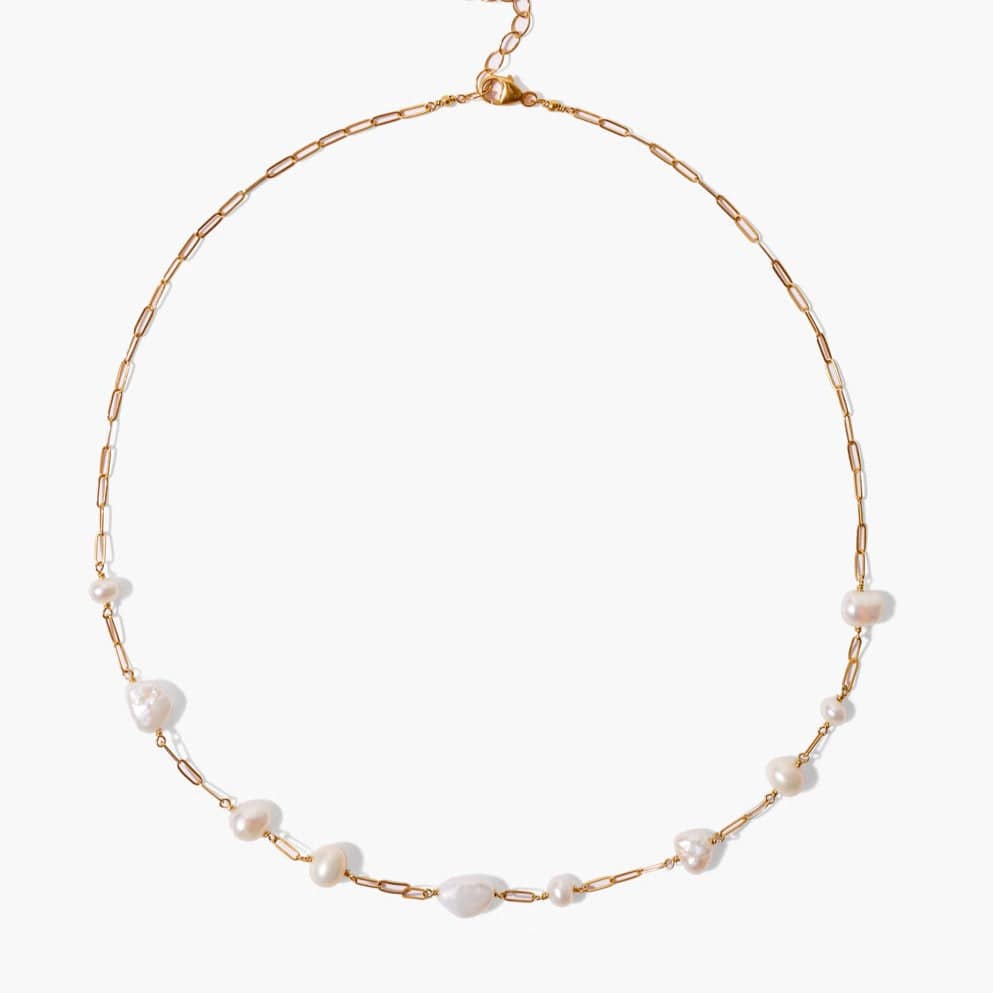 NKL-GPL White Pearl Suri Necklace