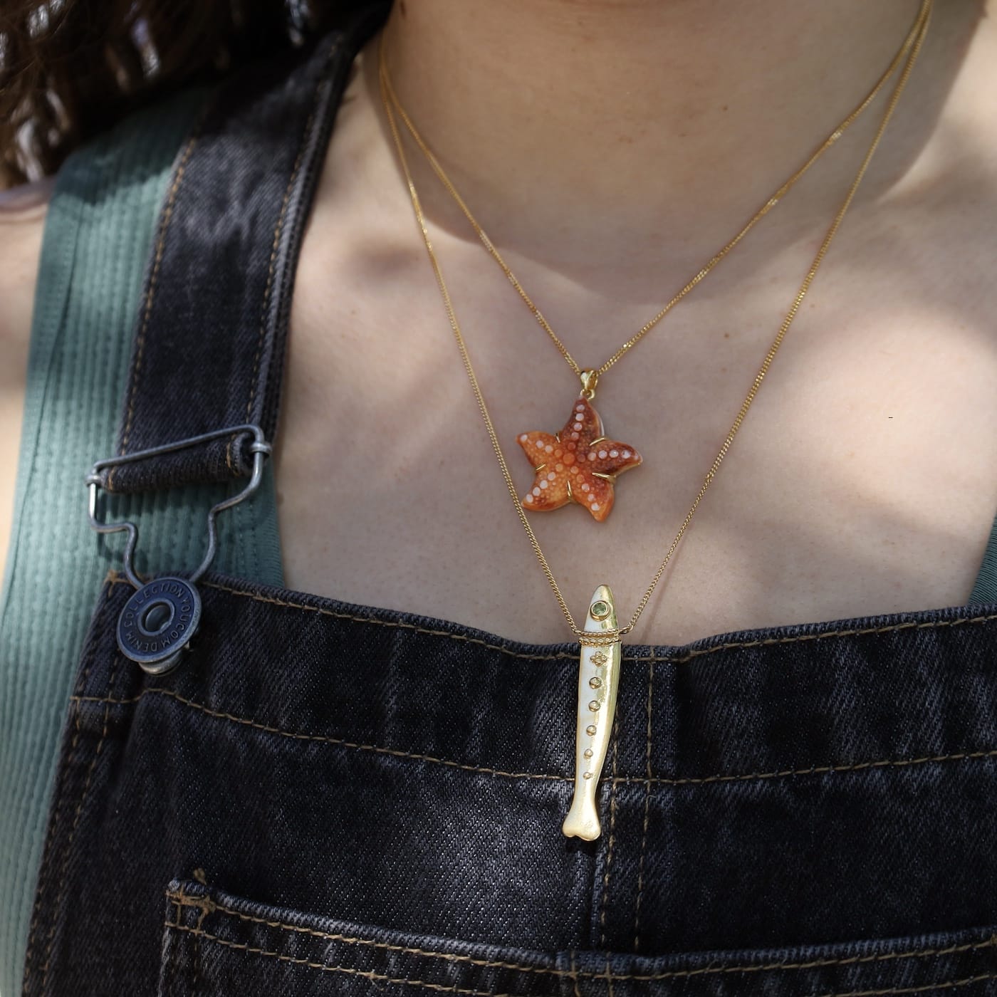 NKL-GPL Yellow Gold Sardine Necklace