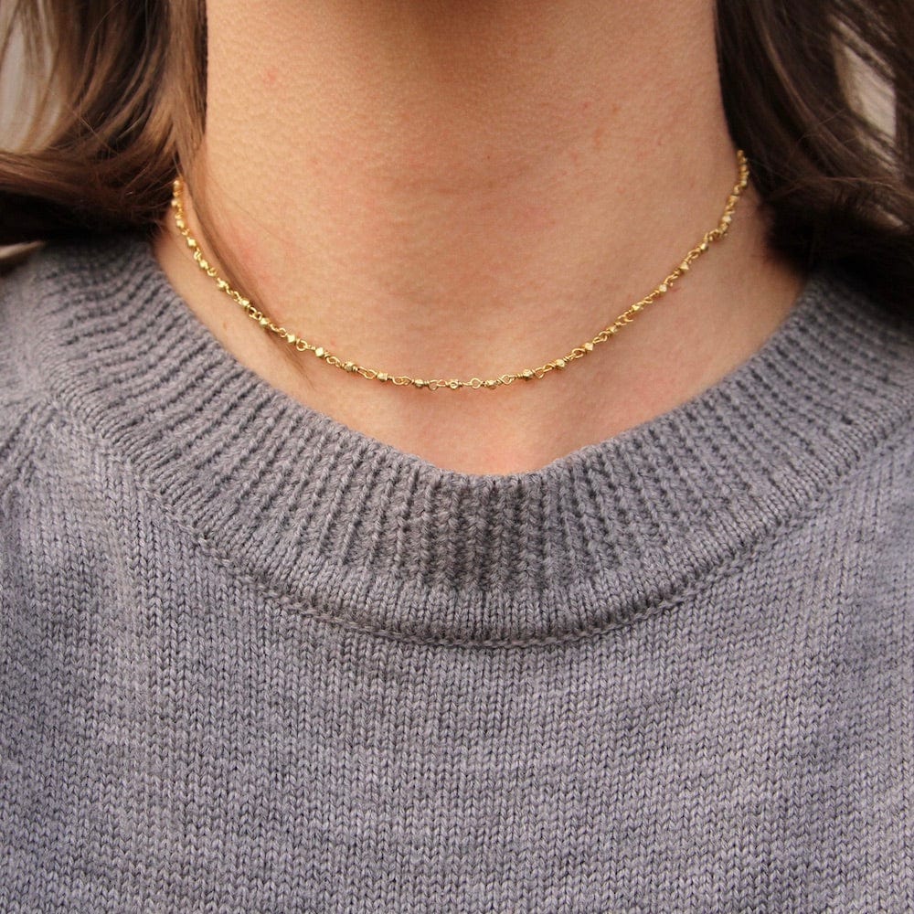 
                      
                        NKL-GPL You Are Sunshine ~ Gold Wish Choker ~ Gold Plated
                      
                    