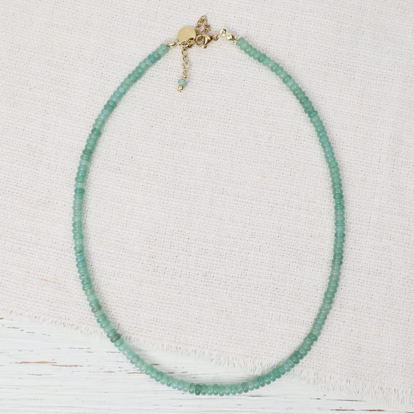 NKL-GPL Zara Green Aventurine Beaded Gemstone Necklace
