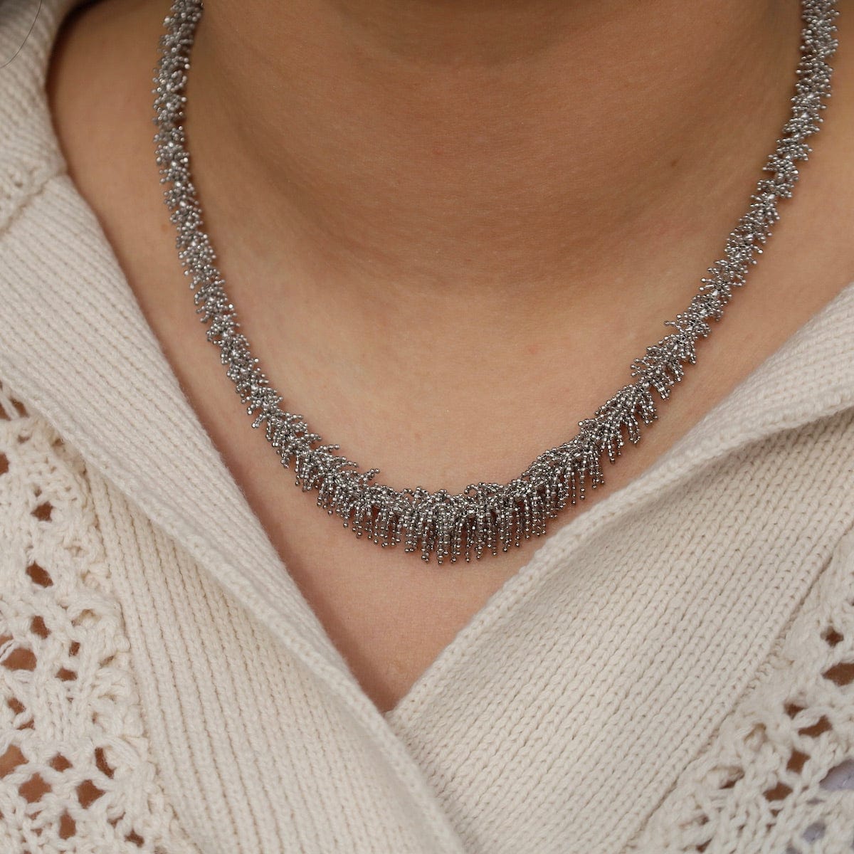 NKL Graduated Fuzzy Necklace