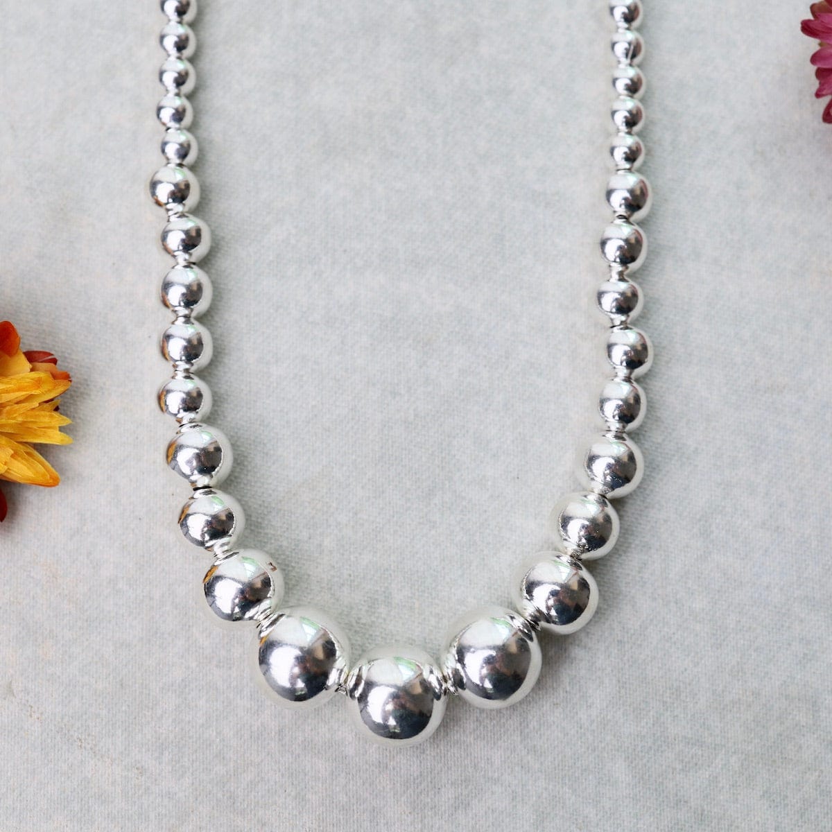 Silver Balls Necklace - Silver Jewellery Sales