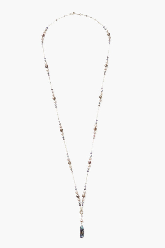 NKL Grey Pearl Penina Pendant Necklace