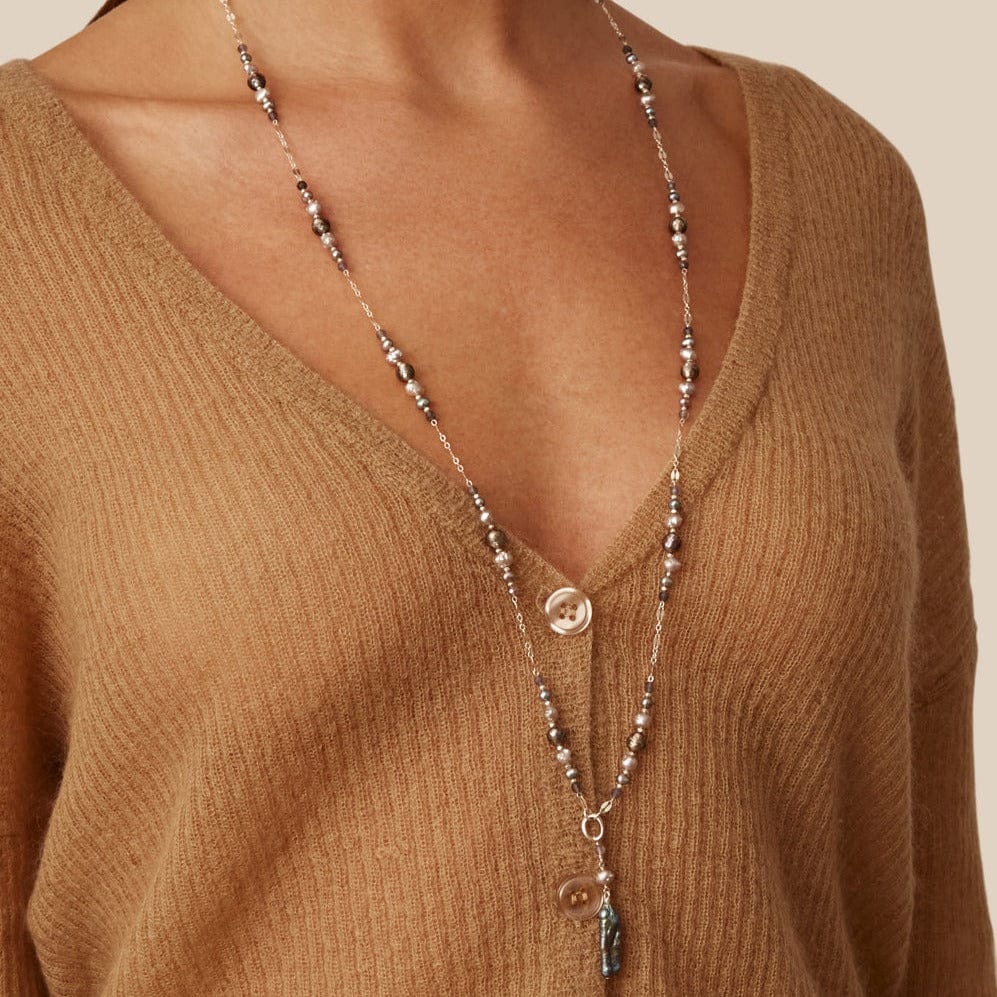 
                      
                        NKL Grey Pearl Penina Pendant Necklace
                      
                    