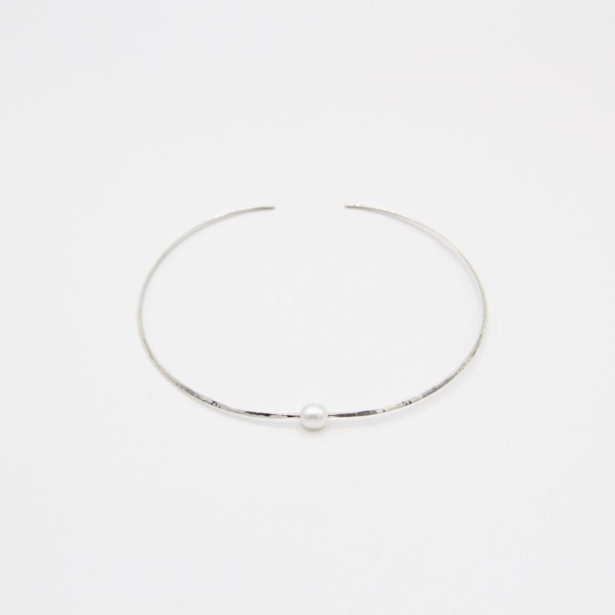 
                      
                        NKL Hammered Collar With Freshwater Pearl Choker
                      
                    