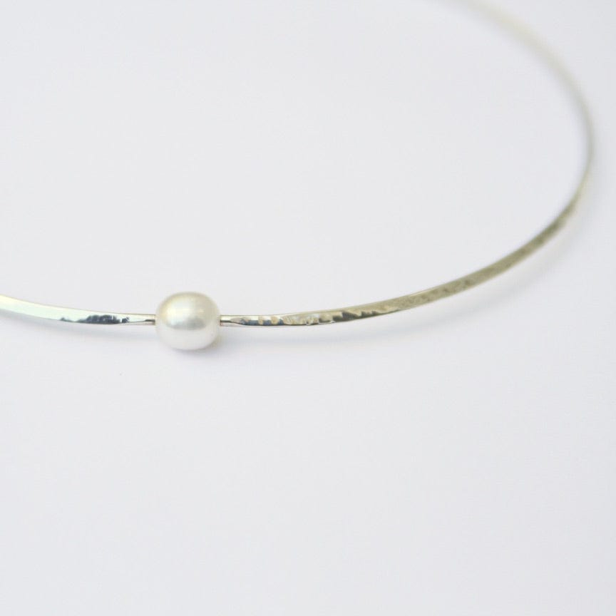 
                      
                        NKL Hammered Collar With Freshwater Pearl Choker
                      
                    