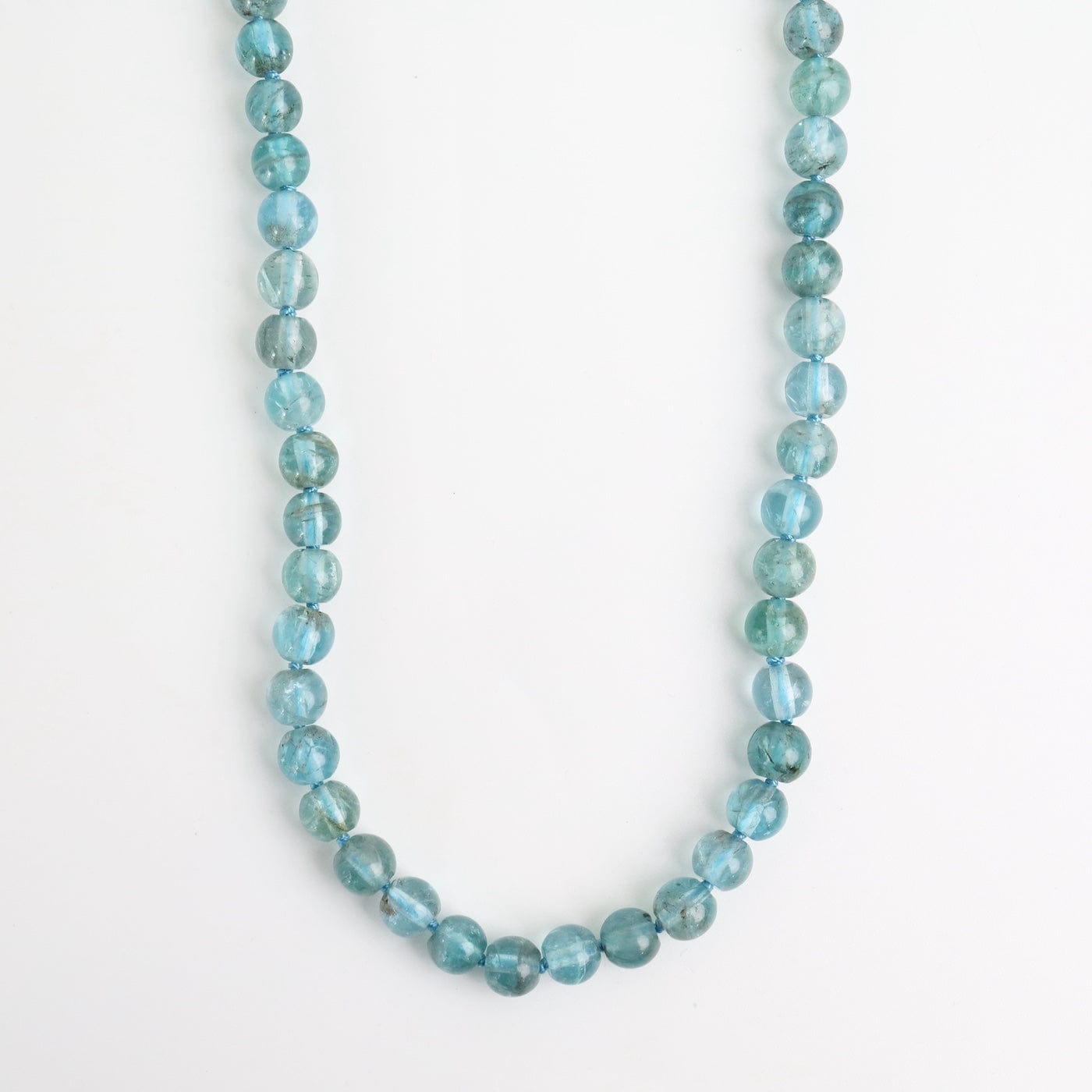 NKL Hand Knotted Blue Apatite Necklace