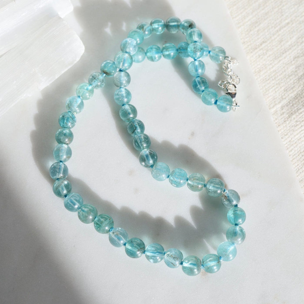 
                  
                    NKL Hand Knotted Blue Apatite Necklace
                  
                