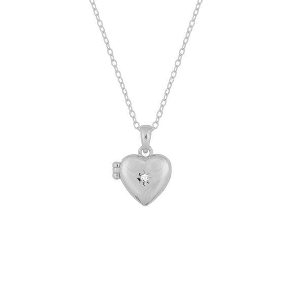 NKL Heirloom Heart Locket Silver