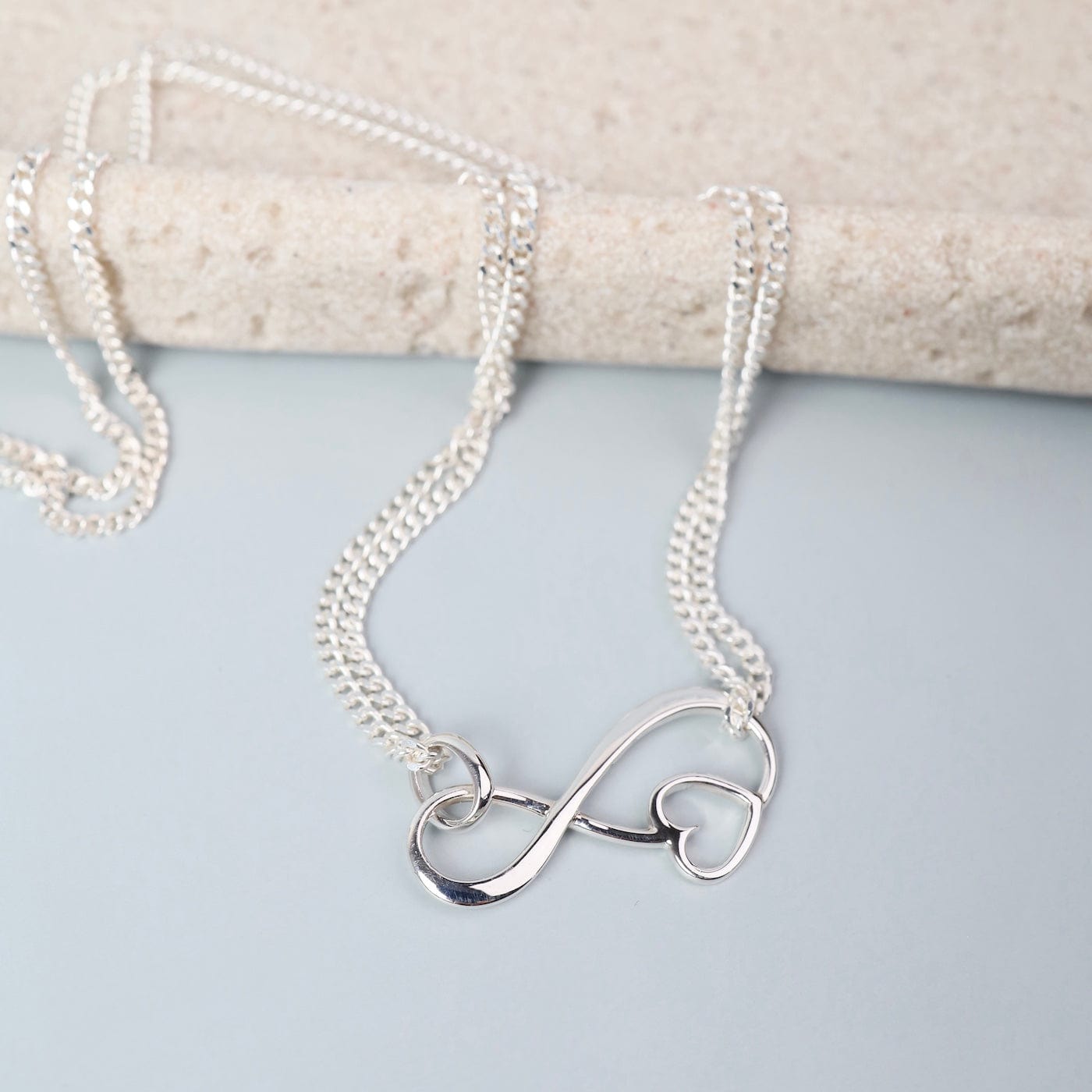 NKL Infinity & Heart Pendant Necklace