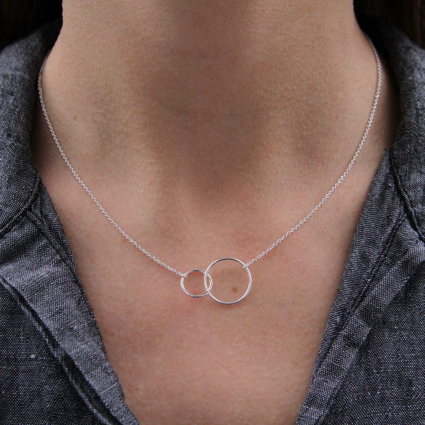 Load image into Gallery viewer, NKL Interlocking Circles Necklace
