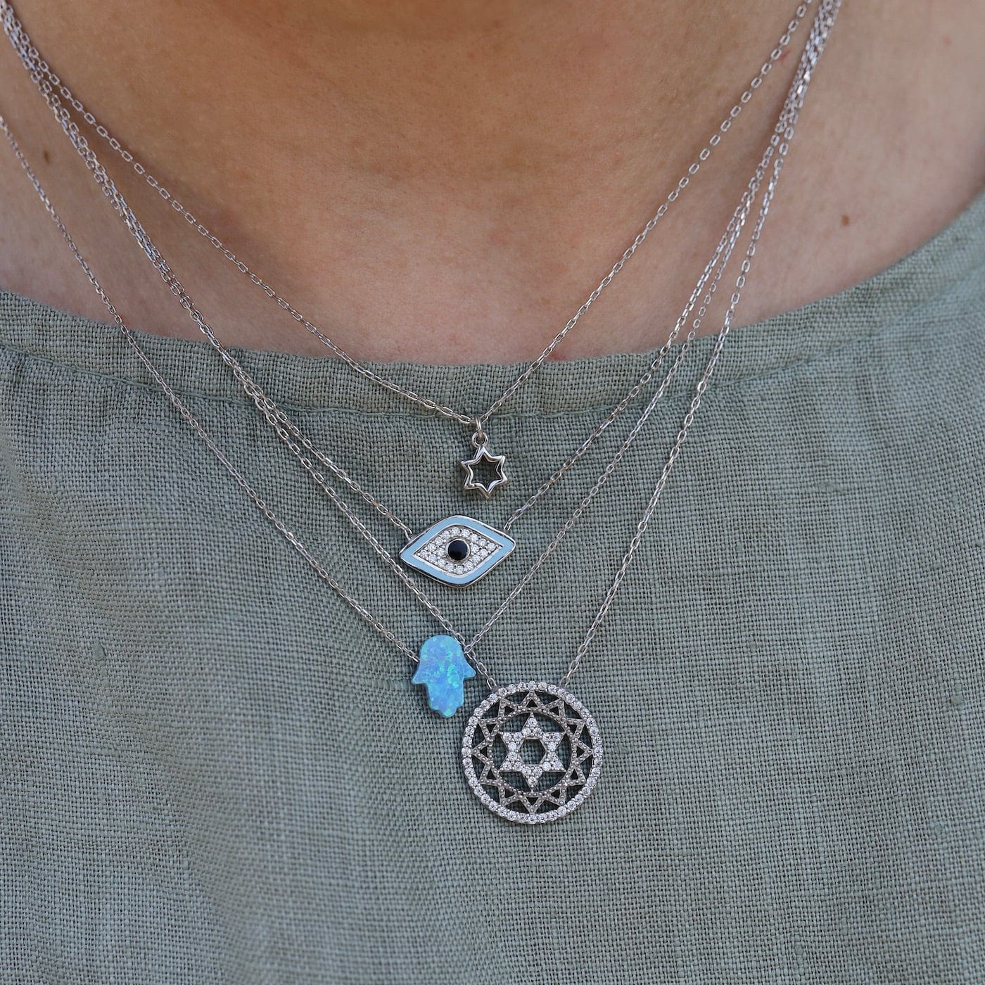 NKL Intricate Star of David Necklace