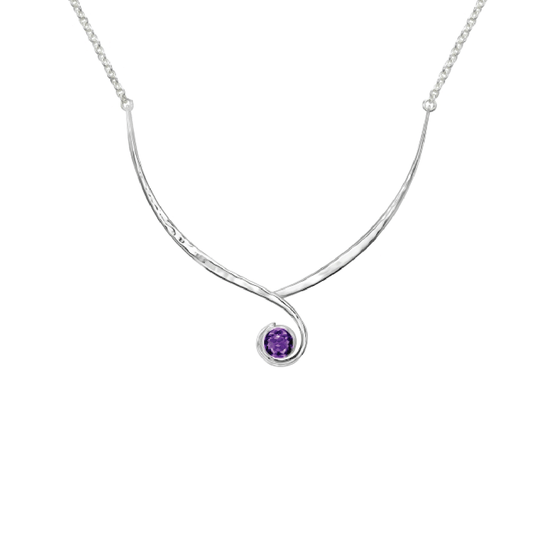 NKL Jasmine Swing Necklace with Amethyst