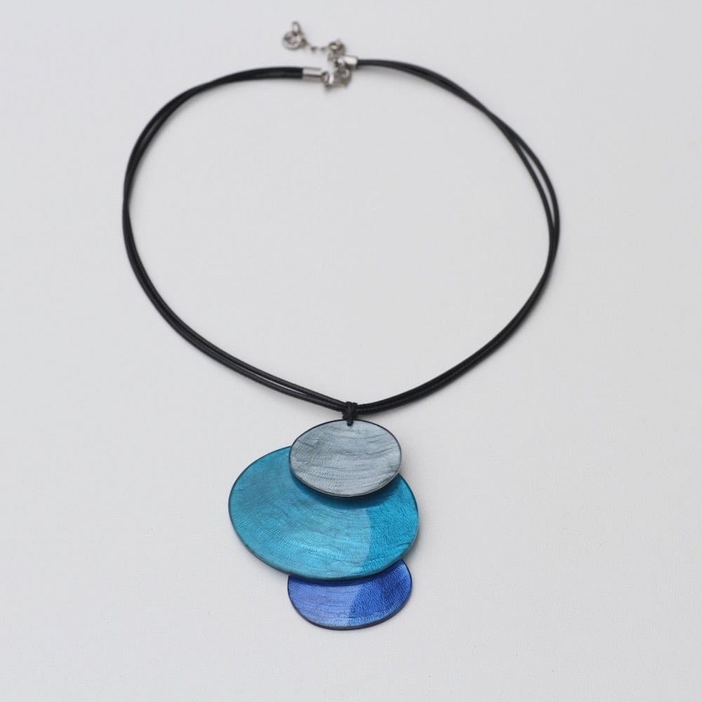 NKL-JM 3 PIECE BLUE COMBO PENDANT