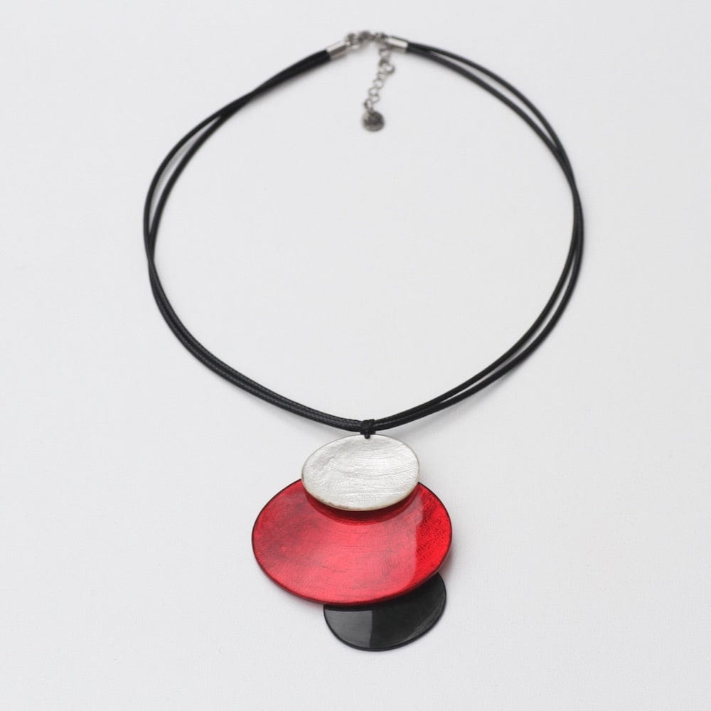 NKL-JM 3 PIECE RED COMBO PENDANT