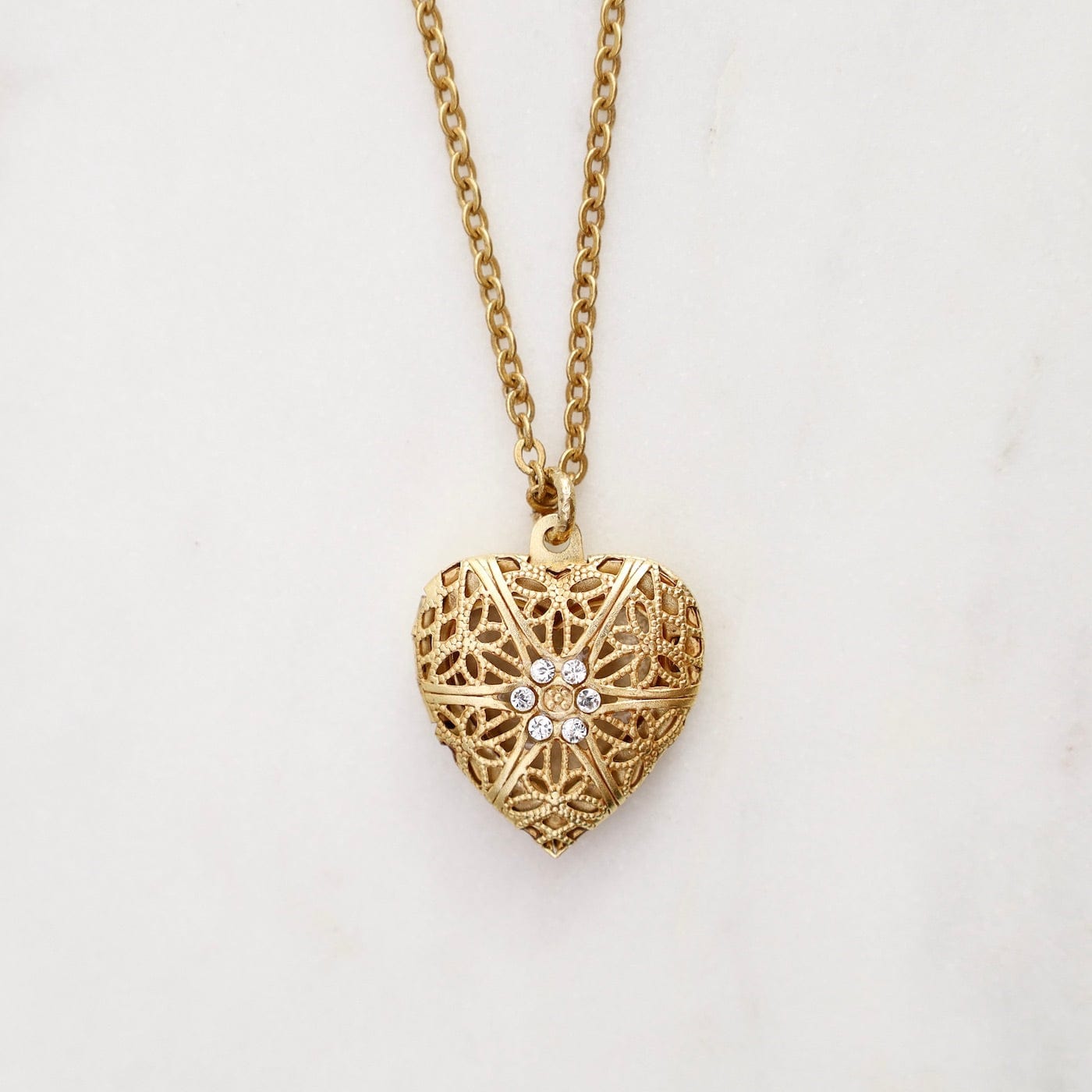 NKL-JM Amore Mio Locket Necklace - Gold Plate