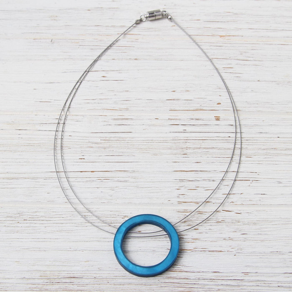 
                  
                    NKL-JM Aquarius Resin Circle Pendant
                  
                