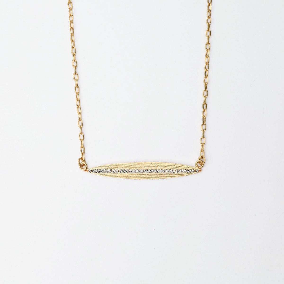 NKL-JM Autumn Leaf Necklace - Gold Plate