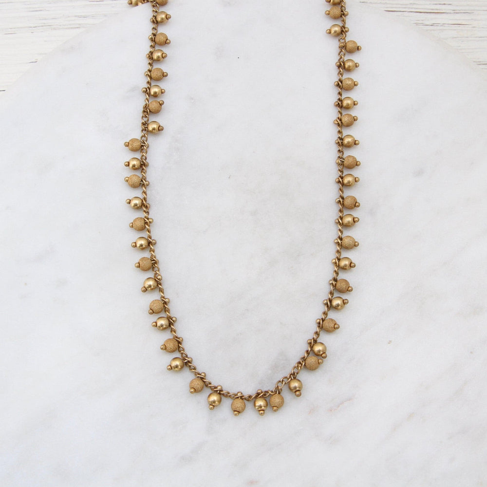 
                      
                        NKL-JM Bead Fringe Chain Necklace-Gold Plate
                      
                    