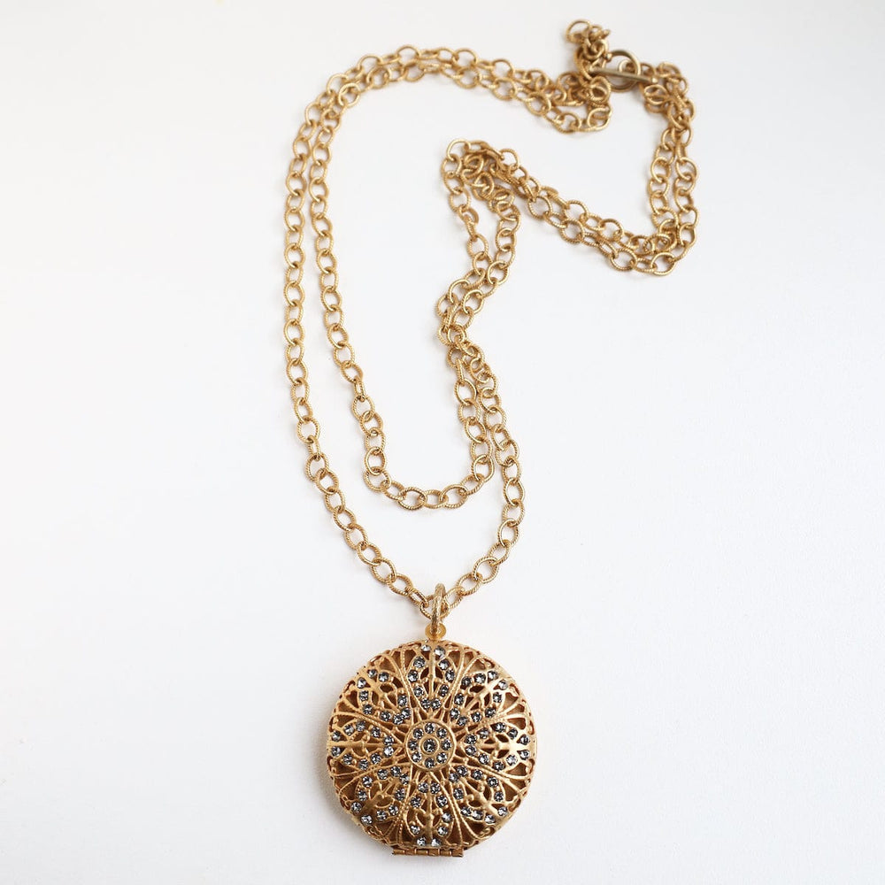 
                      
                        NKL-JM Black Diamond Crystal Watchcase Necklace
                      
                    