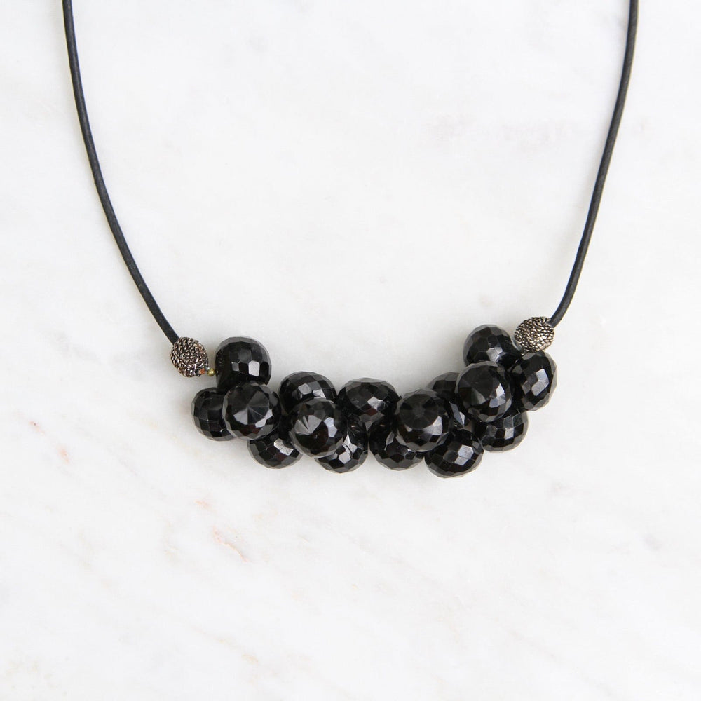 
                  
                    NKL-JM Black Spinel Bubble Briolettes Necklace
                  
                