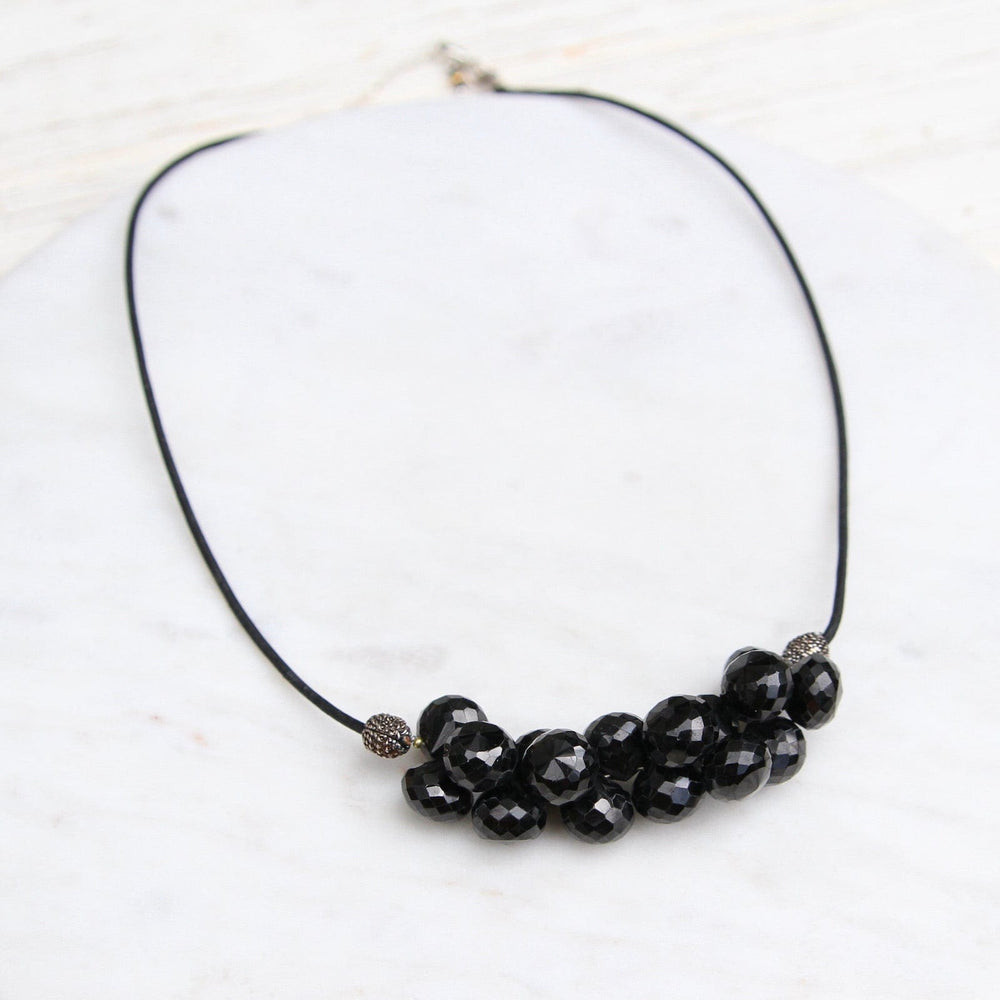 
                  
                    NKL-JM Black Spinel Bubble Briolettes Necklace
                  
                