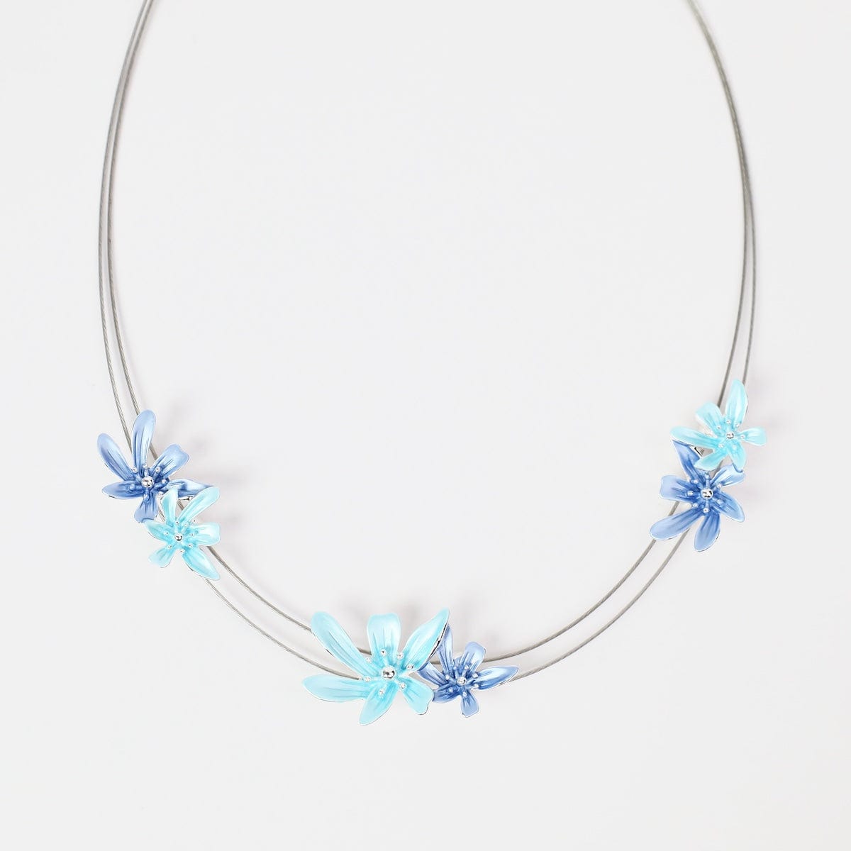 NKL-JM Blue Flower Necklace
