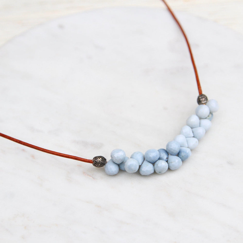 
                  
                    NKL-JM Blue Opal Bubble Briolettes Necklace
                  
                