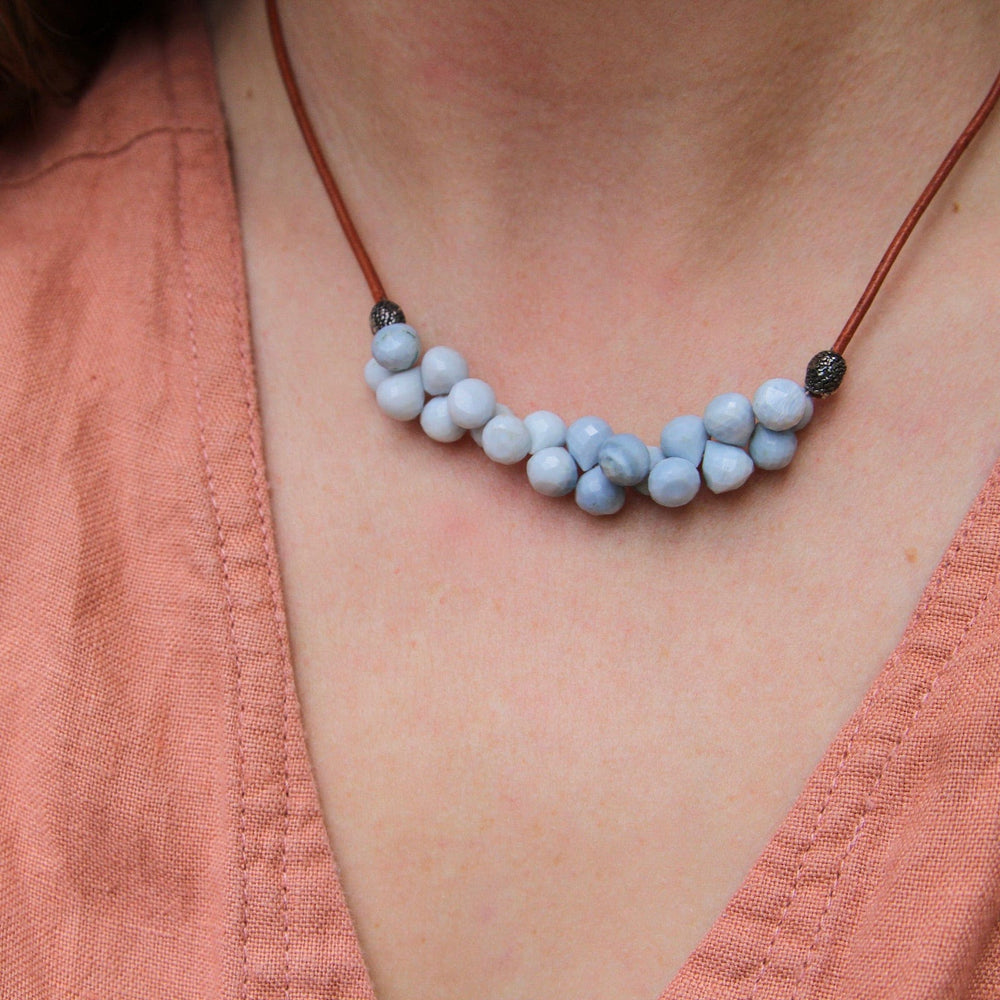 
                  
                    NKL-JM Blue Opal Bubble Briolettes Necklace
                  
                