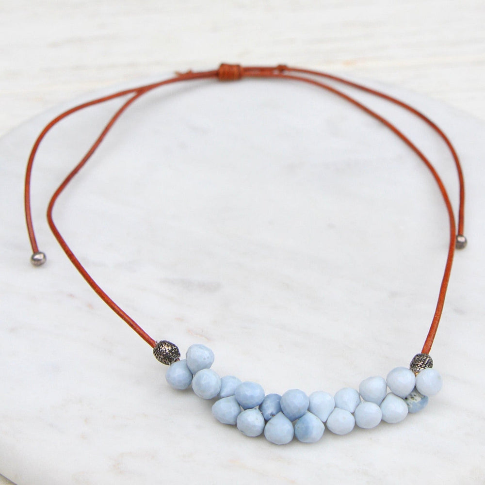 
                  
                    NKL-JM Blue Opal Bubble Briolettes Necklace
                  
                