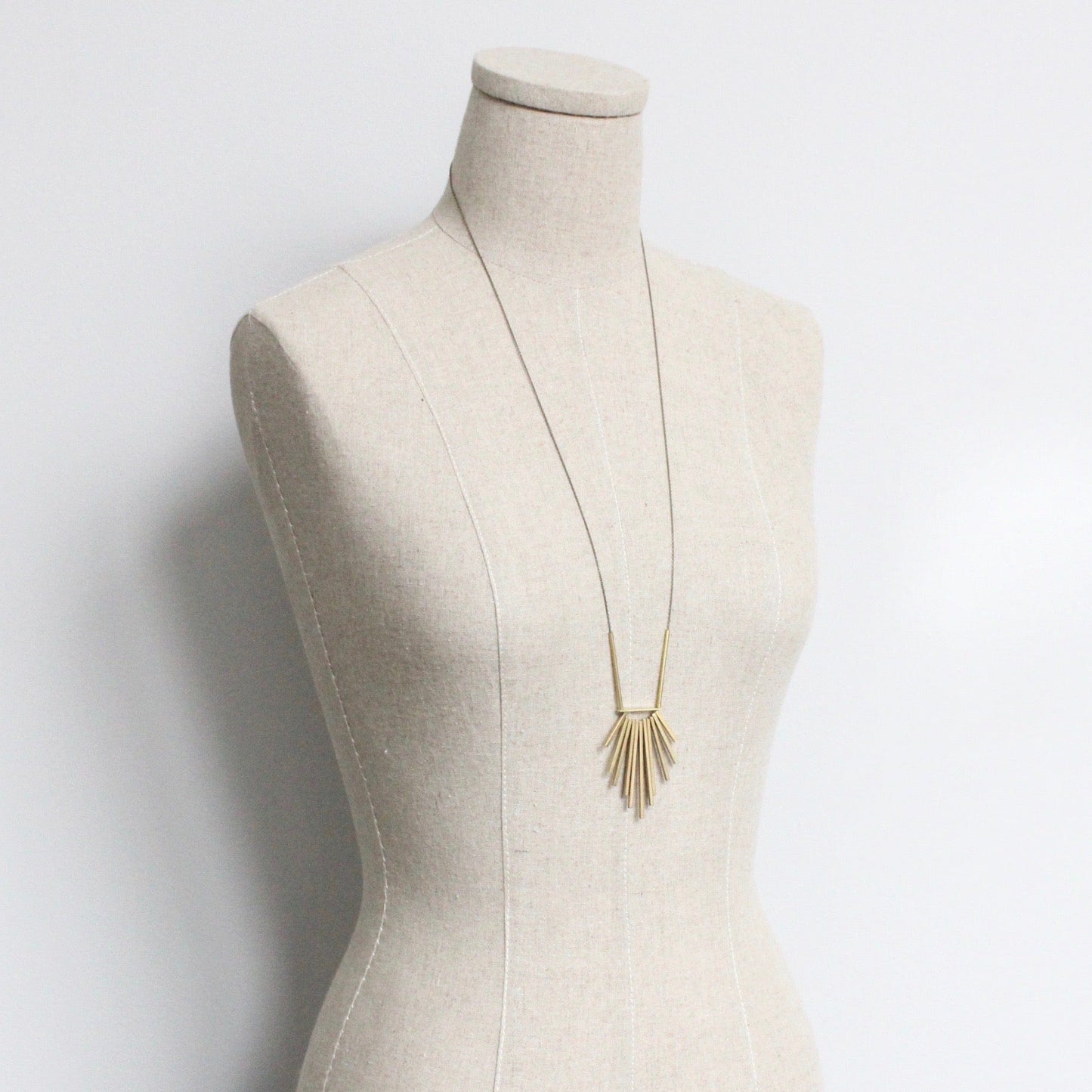 NKL-JM Brass Long Necklace