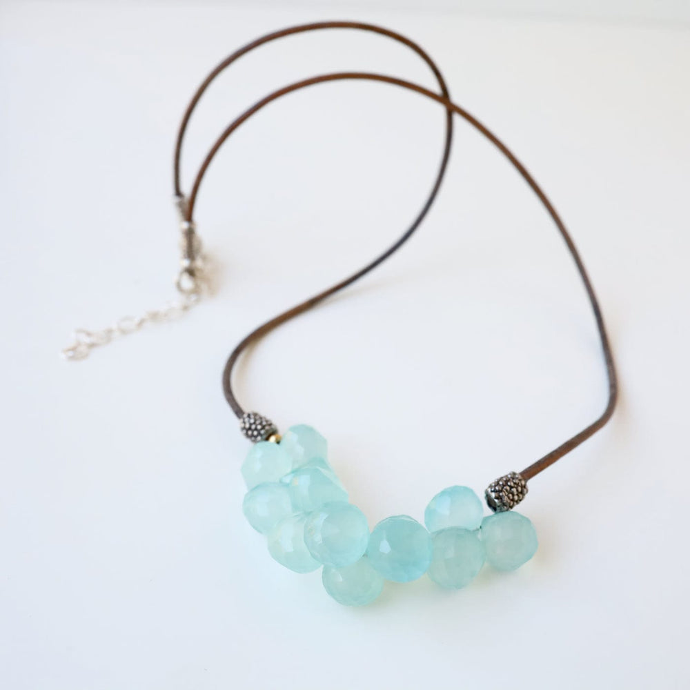 
                  
                    NKL-JM Chalcedony Bubble Briolettes Necklace
                  
                