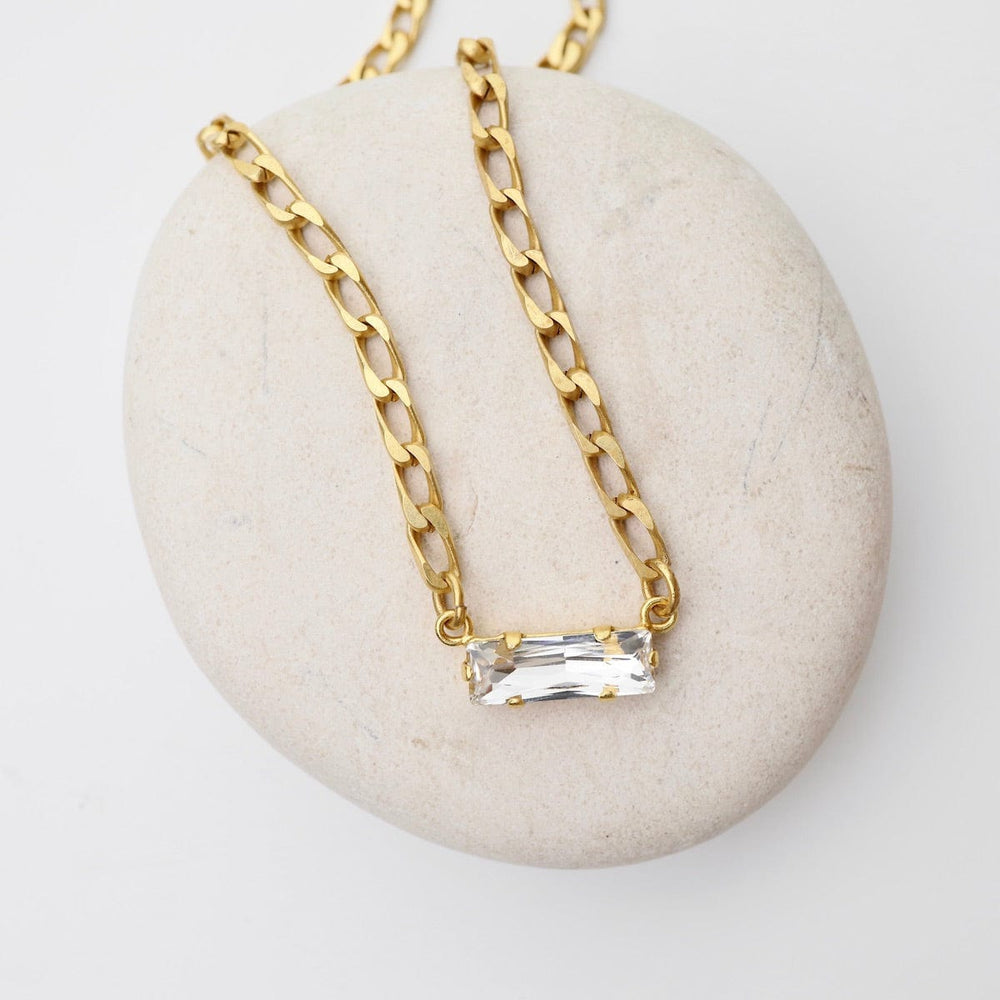 
                      
                        NKL-JM Clear Crystal Baguette Necklace
                      
                    