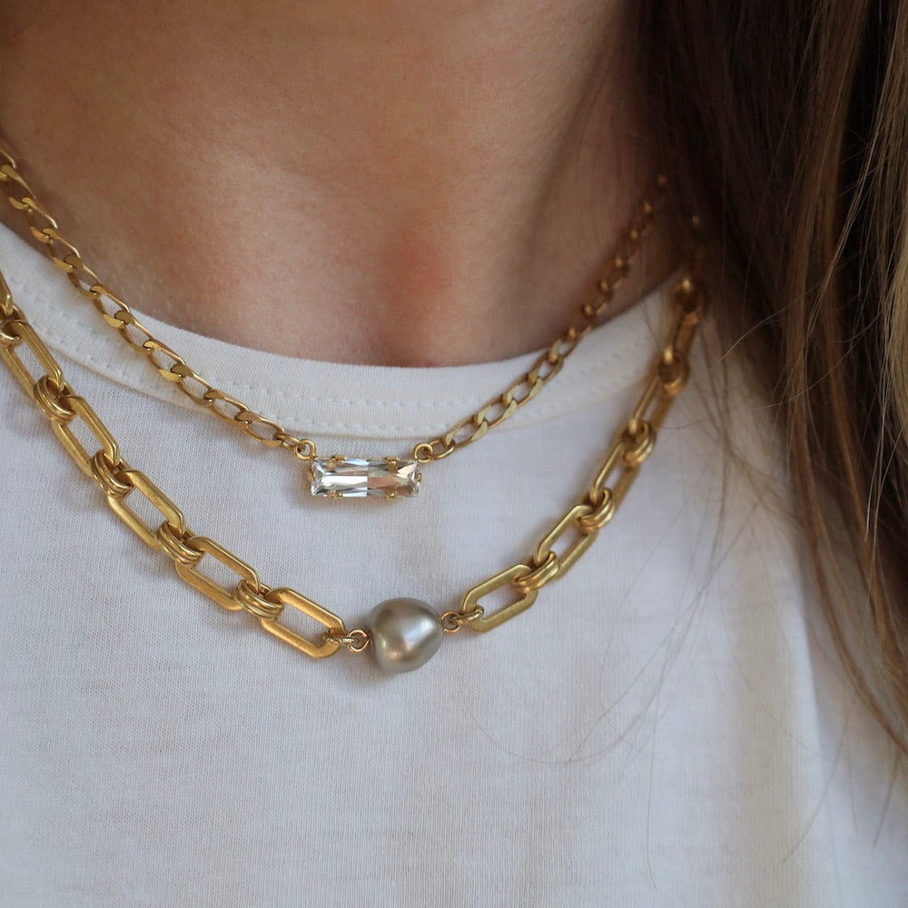 
                      
                        NKL-JM Clear Crystal Baguette Necklace
                      
                    