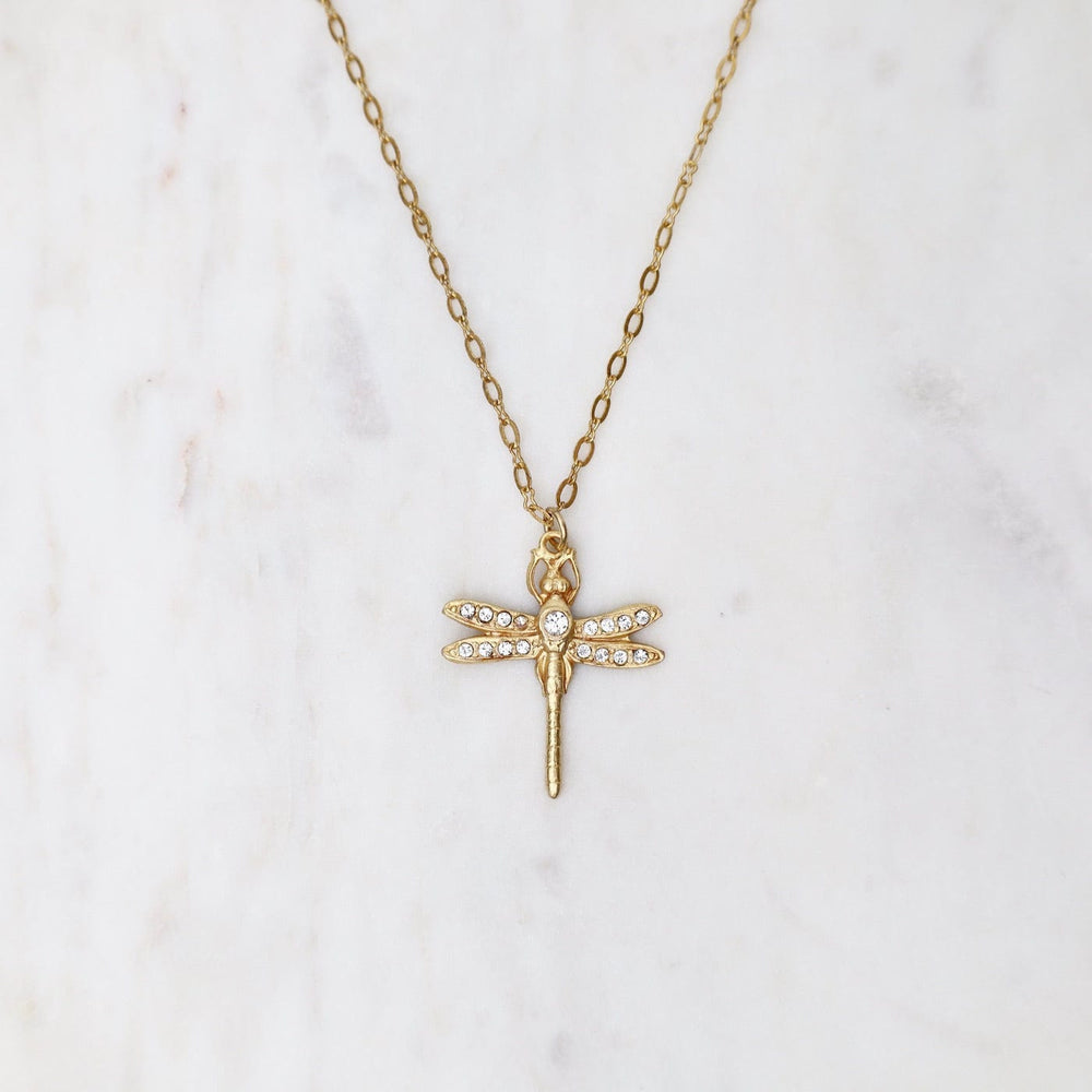 
                      
                        NKL-JM Clear Crystal Dragonfly Necklace
                      
                    