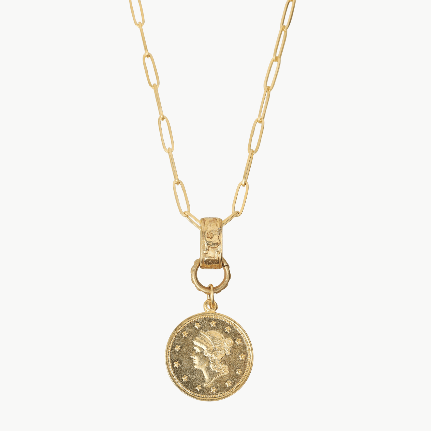 NKL-JM Coin Pendant Necklace