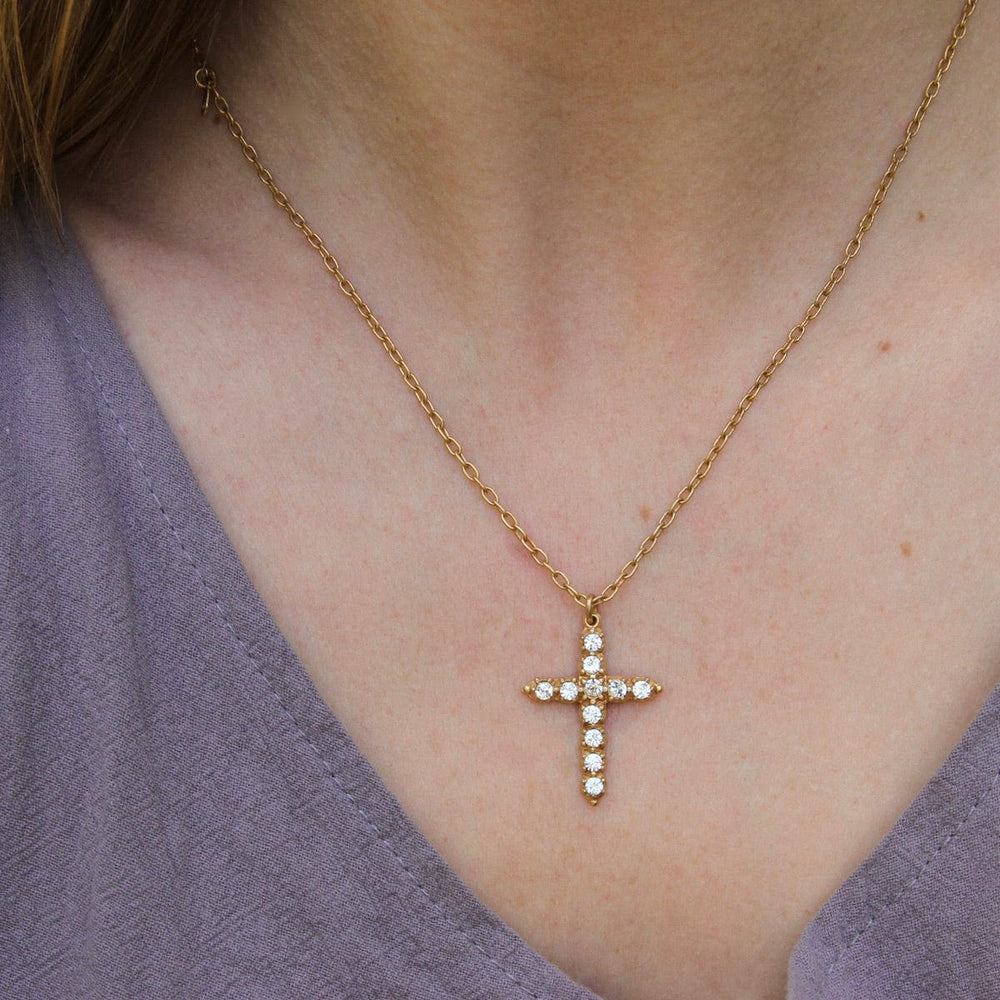 
                      
                        NKL-JM Cross Necklace - Swarovski Crystals
                      
                    