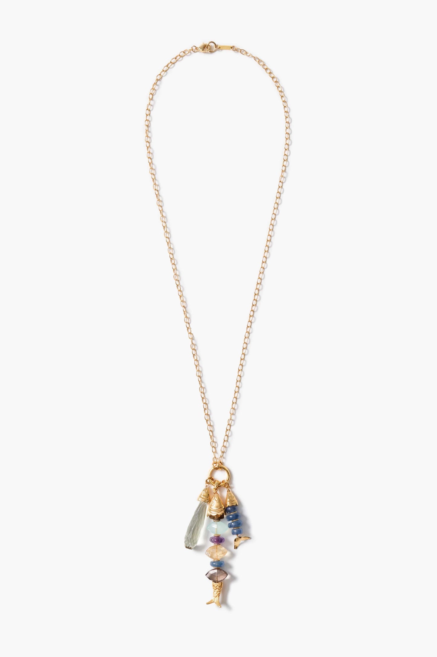 NKL-JM Deep Dive Fish Charm Necklace