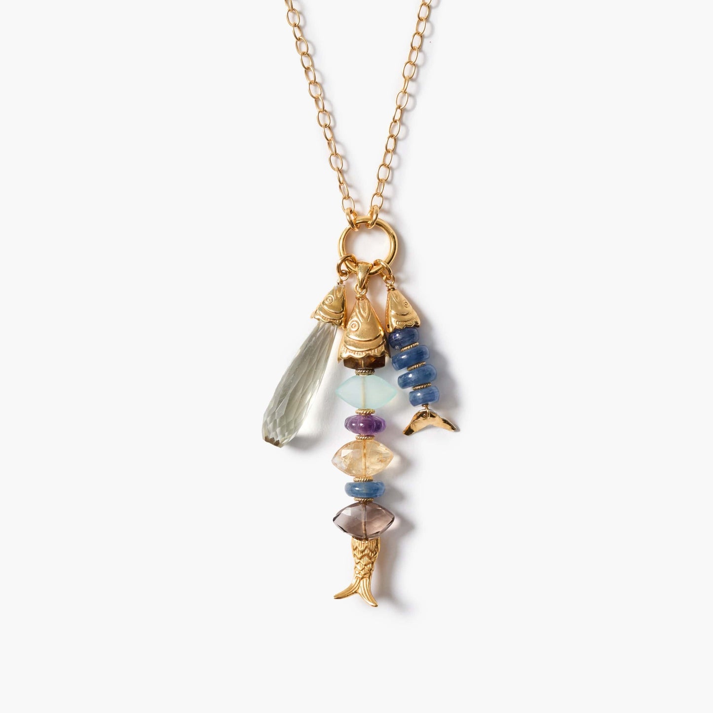 NKL-JM Deep Dive Fish Charm Necklace