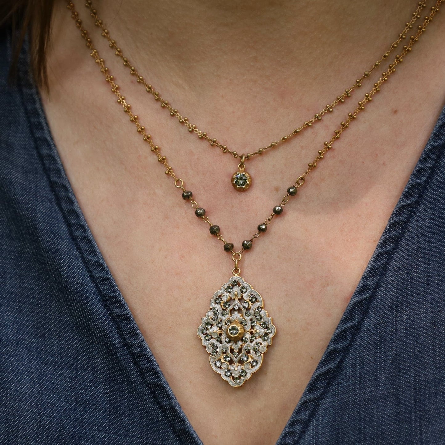 NKL-JM Delicate Stone Necklace