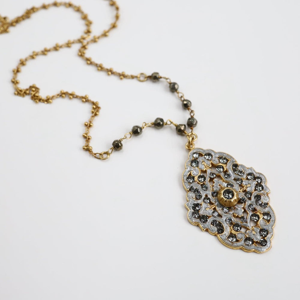 
                      
                        NKL-JM Enamel Filigree Necklace
                      
                    