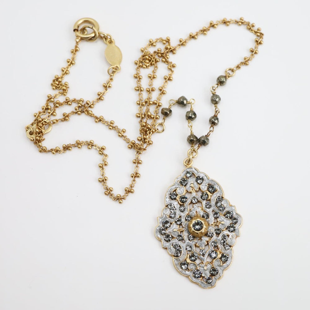 
                      
                        NKL-JM Enamel Filigree Necklace
                      
                    