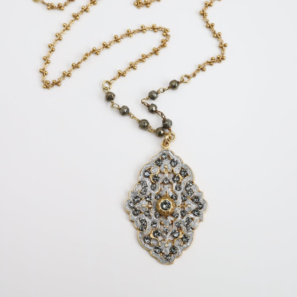 
                      
                        NKL-JM Enamel Filigree Necklace
                      
                    