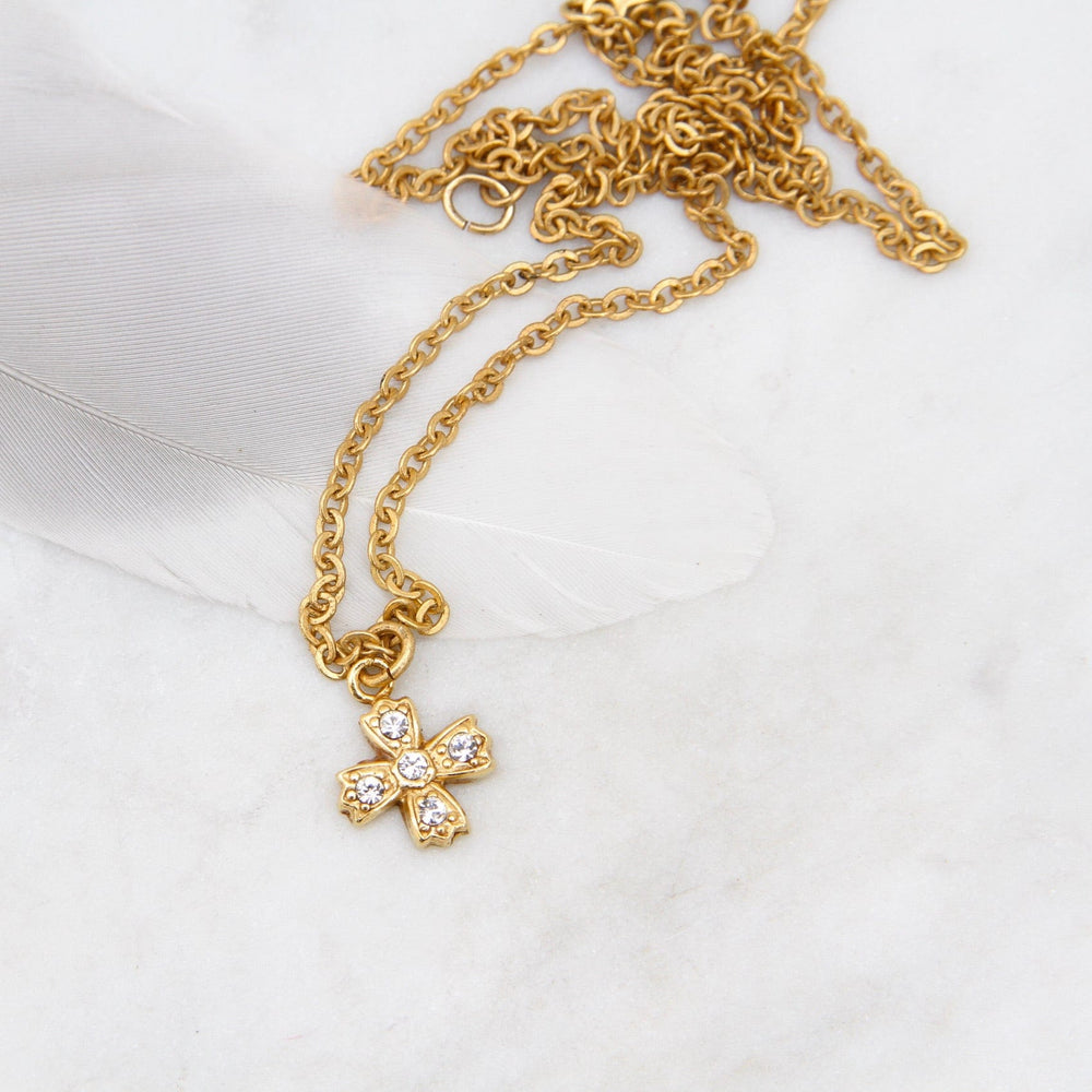 
                  
                    NKL-JM Flower Charm Necklace - Gold Plate
                  
                