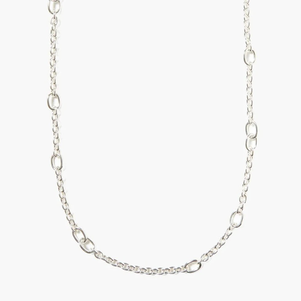 NKL-JM Frances Long Necklace Silver
