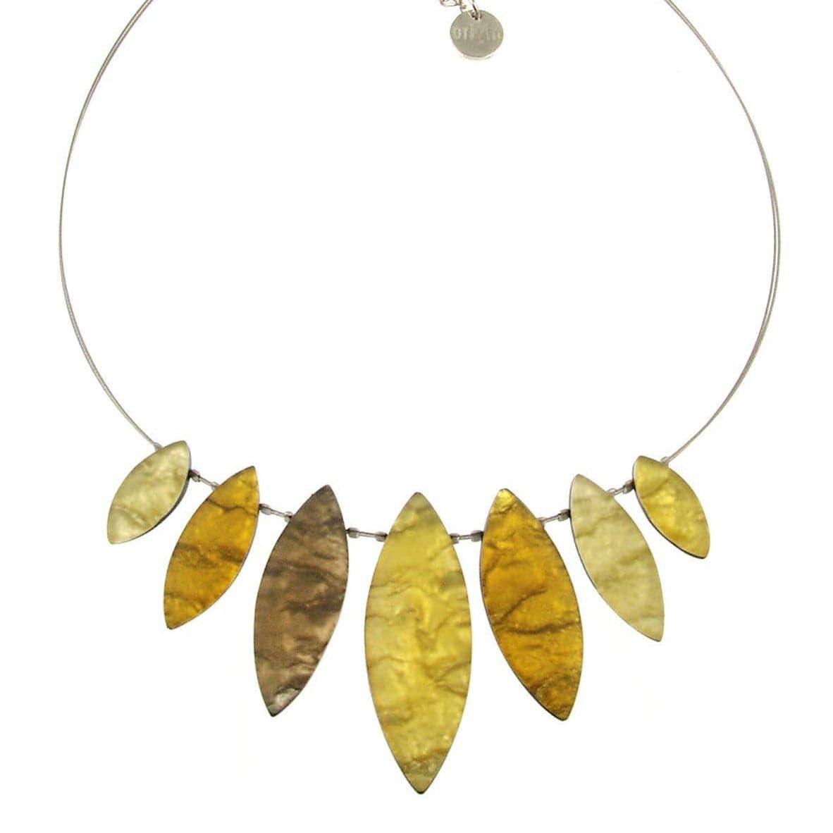 NKL-JM Gold Tribal Leaf Necklace