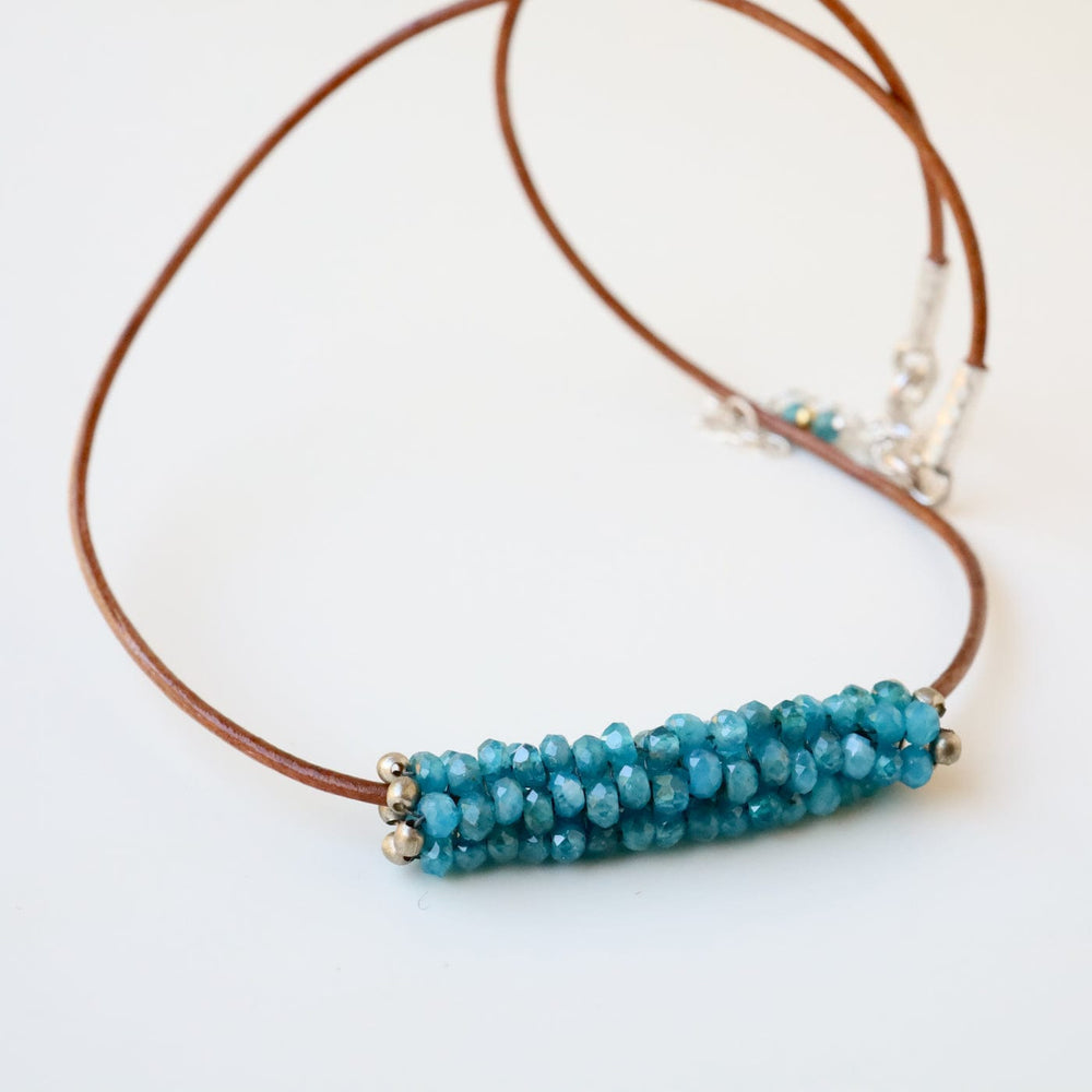 NKL-JM Hand Stitched Apatite Necklace