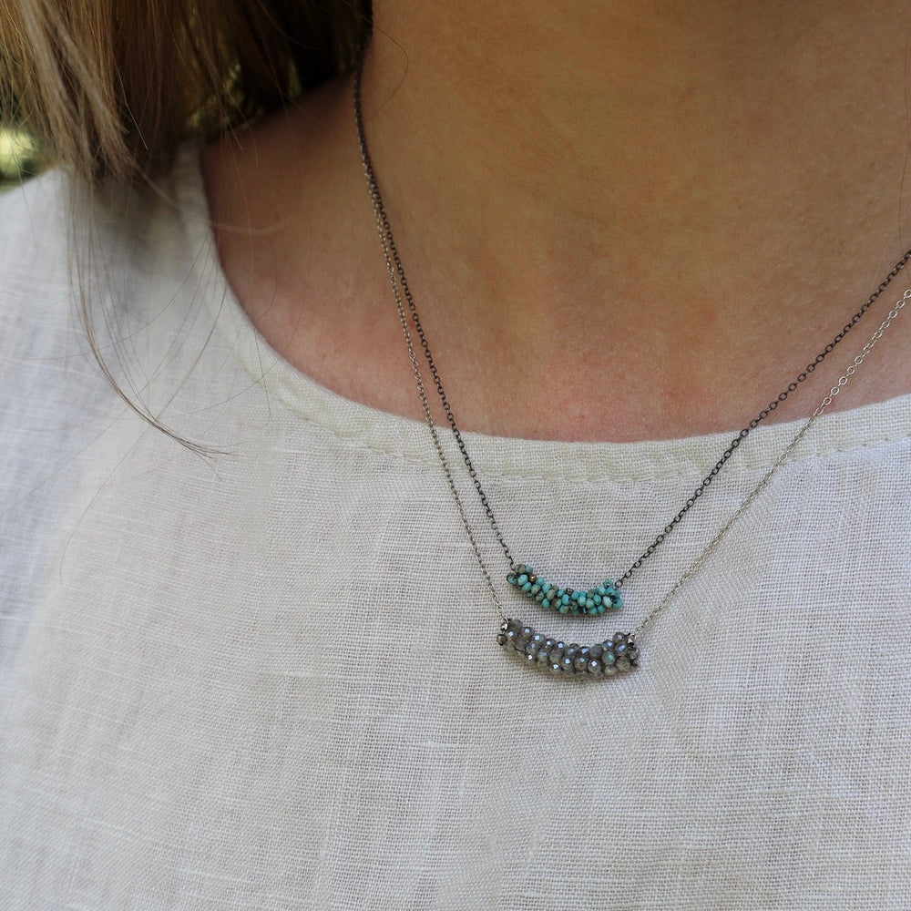 
                      
                        NKL-JM Hand Stitched Labradorite Necklace
                      
                    